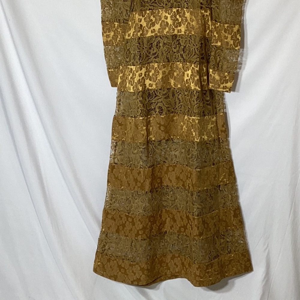 NWT Alémais Emilia Paneled Maxi Dress in Camel sz US 2 - Picture 7 of 16